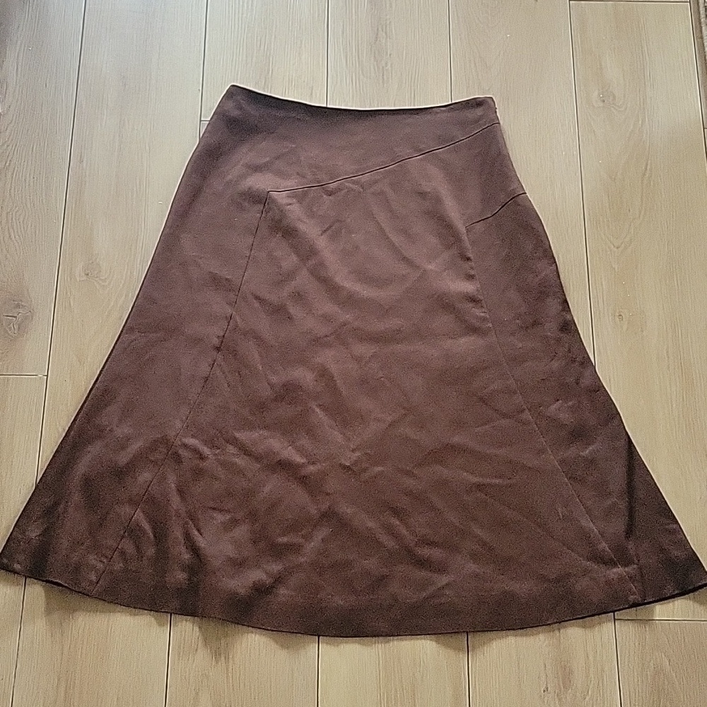 Vintage Kate Hill Brown Lined Skirt, Size 10